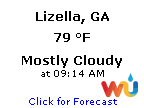 Click for Lizella, Georgia Forecast